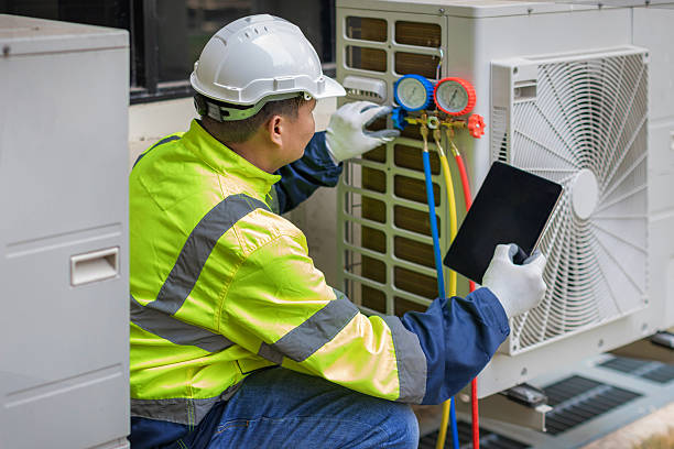 Professional Hvac Maintenance technician working in Springville, NY